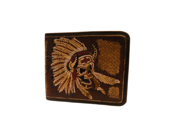 Indian and Tomahawk Wallet