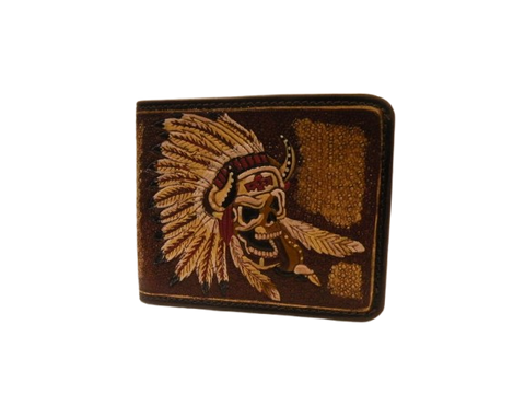 Indian and Tomahawk Wallet