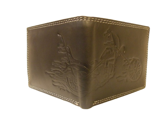 Embossed Motorcycle Wallet