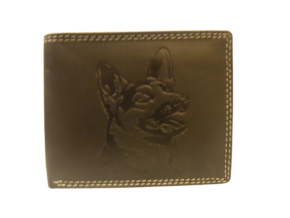 Embossed Dog Face Wallet